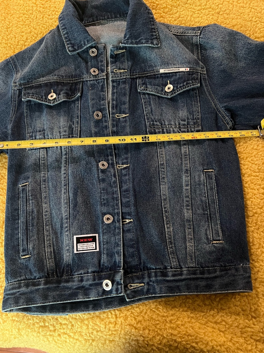 Boys Oversized Denim Jacket Large/XL | New | Medium Wash Jean Jacket